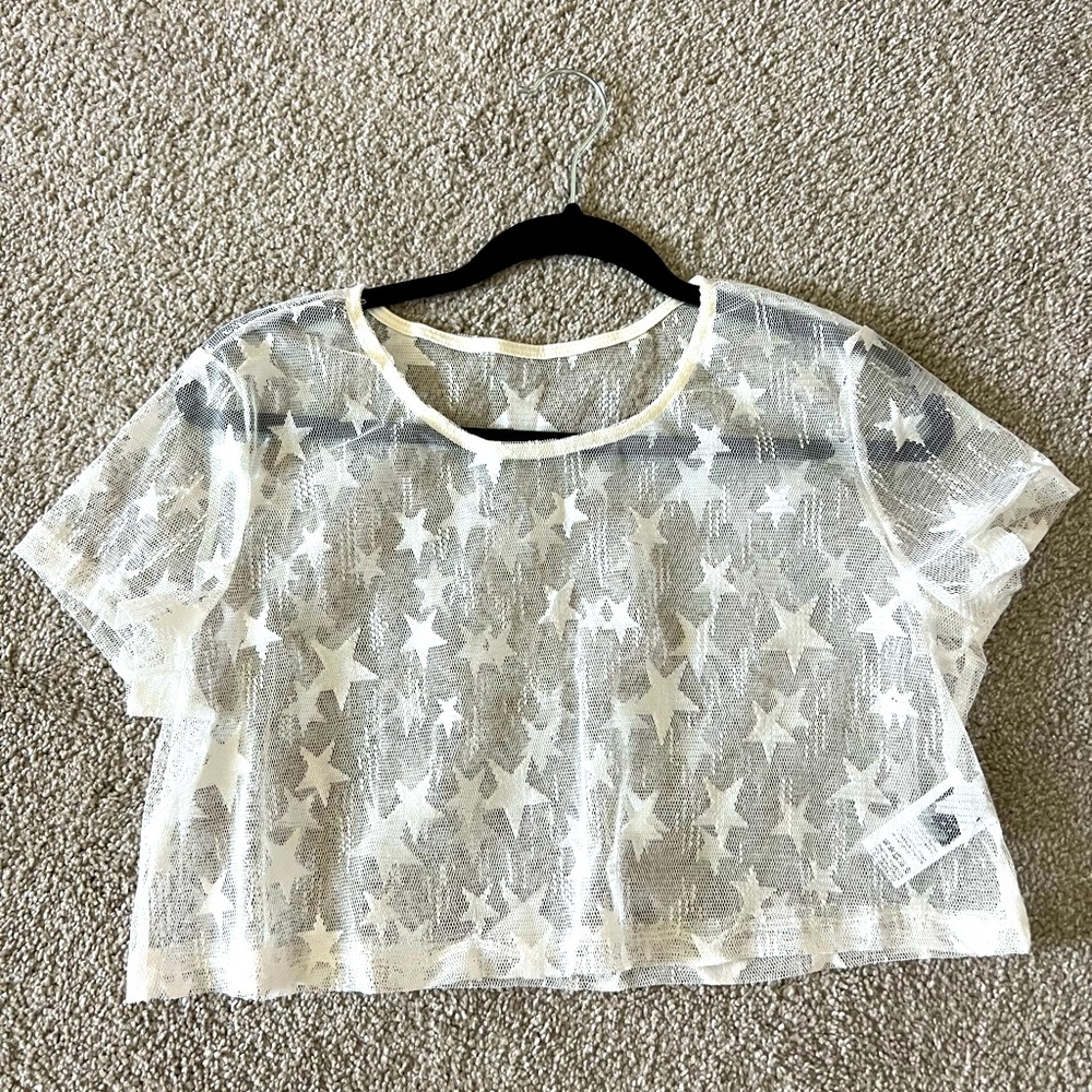 Shein “Stars” see-through shirt